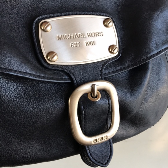 Michael Kors tote extra large Black leather gorgeous 2 top handle bag zip close - Picture 2 of 16